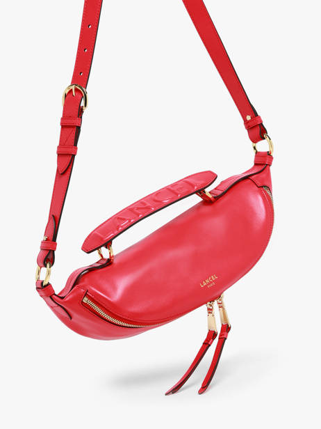 Cross Body Tas S Origami Leder Lancel Rood origami A12527 ander zicht 2